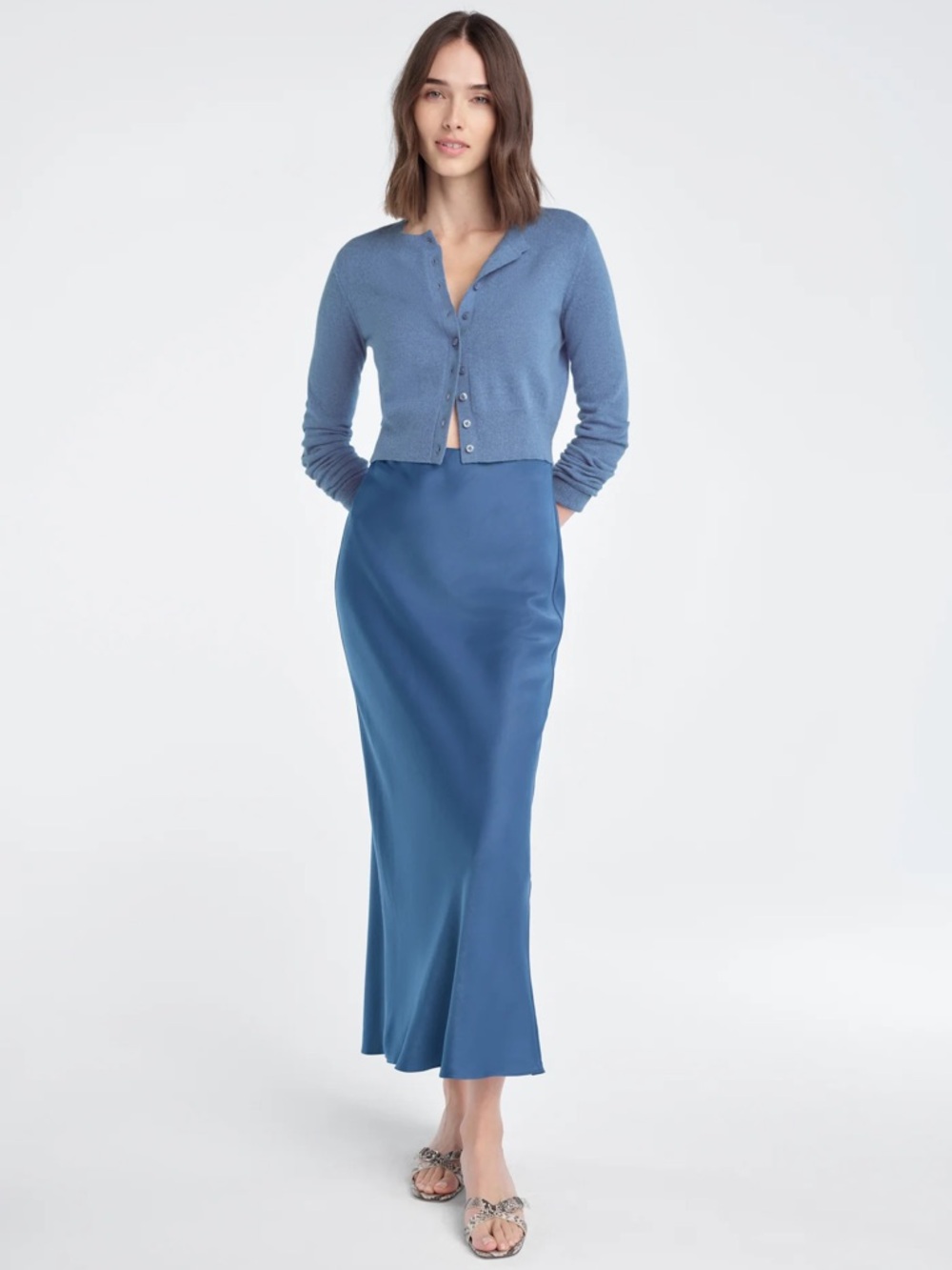 Favorite Daughter THE FAVORITE SKIRT in River Blue, Size L
